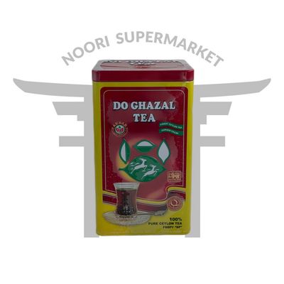 چای سیاه سیلان دو غزال قرمز فلزی 450 گرم Do Ghazal Pure Ceylon Tea