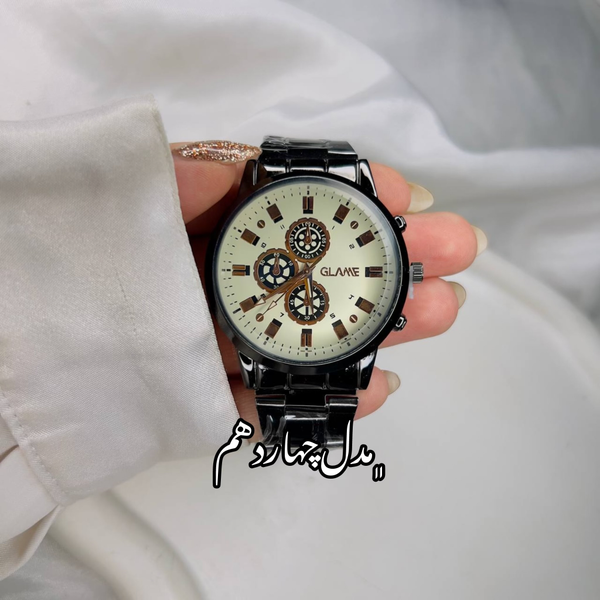 ساعت مردانه GLAME بند فلزی