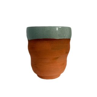 لیوان سرامیکی (بدون دسته )ساخته شده با هنر دست