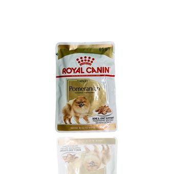 غذای مرطوب سگ بالغ نژاد پامرانین رویال کنین مدل Pomeranian Adult (Royal Canin Pomeranian Adult in Gravy)