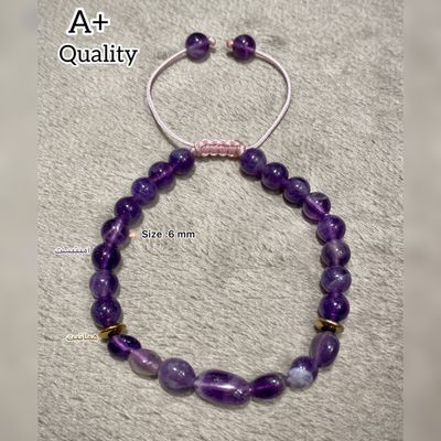 دستبند آمیتیست (سایز:6 mm)