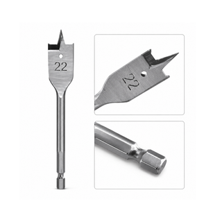 مته برگی در سایز بندی wood flat drill bit
