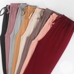 شلوار راحتی زنانه مدل برشکا (Bershka) سایز بزرگ؛ در 8 رنگ جذاب (کرم)