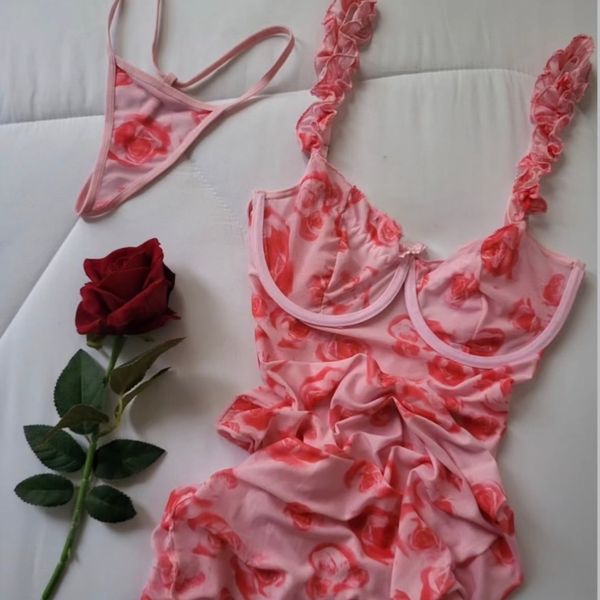 لباس خواب بلند فنر دار دو تیکه