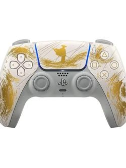 دسته بازی دوال سنس PS5 مدل Ghost of Yotei Limited Edition بی سیم طلایی