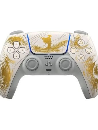 دسته بازی دوال سنس PS5 مدل Ghost of Yotei Limited Edition بی سیم طلایی