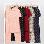 ست تیشرت و شلوار زنانه برند Attractive طرح پلنگی مینیمال فانتزی (نخ پنبه)