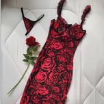 لباس خواب بلند فنر دار دو تیکه