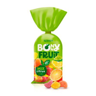 پاستیل بانی فروت با طعم میوه های نارنجی