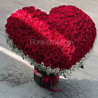 دسته گل رز 200 شاخه نادین