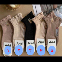 جوراب نیم ساق زنانه گلدوزی طرح خرگوش