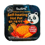 نودل هات پات سانیانگ تند قارچ انوکی و قارچ شیتاکه