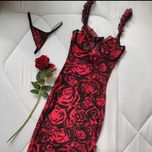 لباس خواب بلند فنر دار دو تیکه