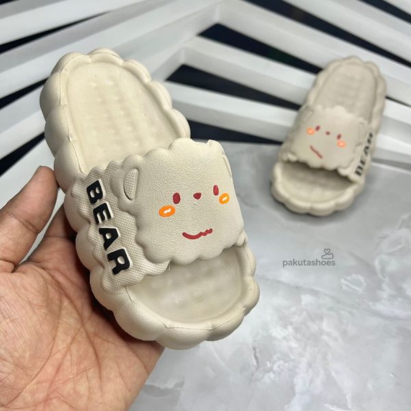 دمپایی بچه گانه مدل پاندا زیتون کد 3364230