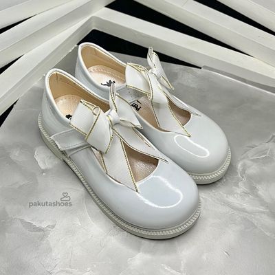 کفش مجلسی دخترانه ورنی مدل پاپیونی کد 2766466