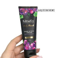 کرم مرطوب کننده نیوتیس مدل انگور و شی باتر مناسب انواع پوست حجم 75 میلی لیتر