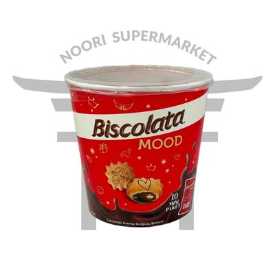 بیسکویت بیسکولاتا مود با مغز کرم شکلاتی 10 عددی – Biscolata Mood