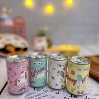 دستمال مرطوب یونیکورن بسته 30 عددی