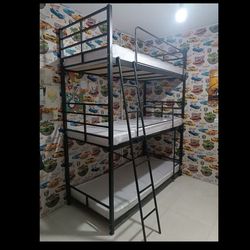 تخت خواب سه طبقه حصیری