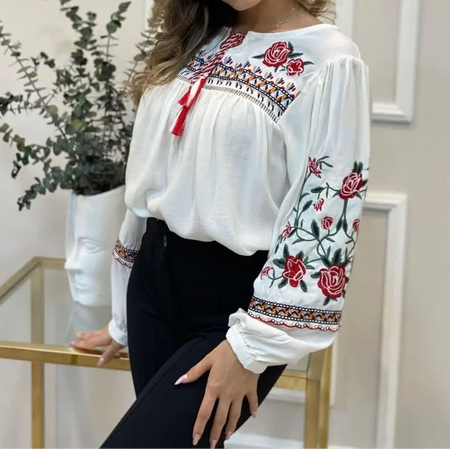 شومیز گل رز 111