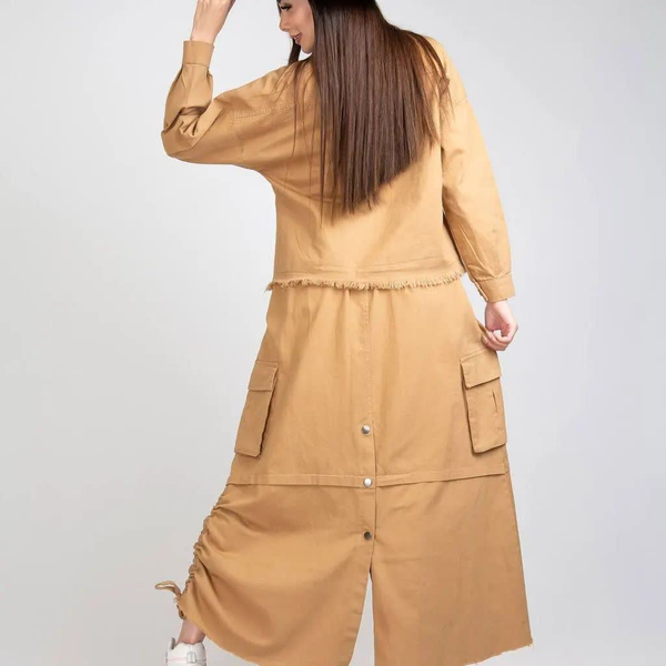 کت دامن کتان کد 141