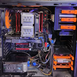 سیستم گیمینگ رندرینگ قدرتمند RTX 3060/ I7 4930K/ RAM 16