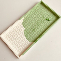 سینی لبه دار مدل کریستالی - تزیینی و کاربردی