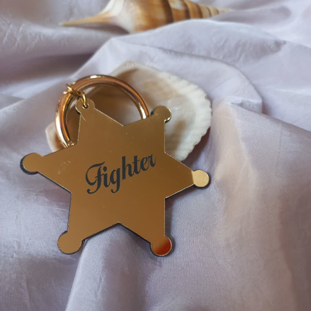 پلاک اسم سگ و گربه طرح ستاره کلانتر