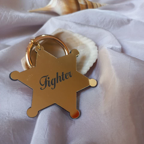 پلاک اسم سگ و گربه طرح ستاره کلانتر