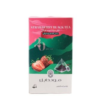 چای سیاه توت فرنگی-کیسه ای دمی هرمی