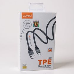 کابل شارژ LDNIO TPE Type-C مدل 10D+