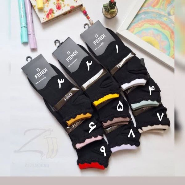 جوراب کبریتی مچ رنگی