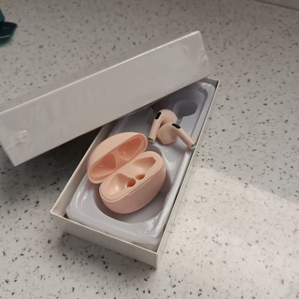 ایرپاد بیسیم لمسی مدل 6 رنگ صورتی نود | طراحی سبک و کیس شارژ مغناطیسی