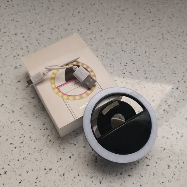 رینگ لایت گیرهای موبایل چند رنگ | بهترین نورپردازی سلفی و لایو استریم | شارژ مجدد USB و نصب آسان