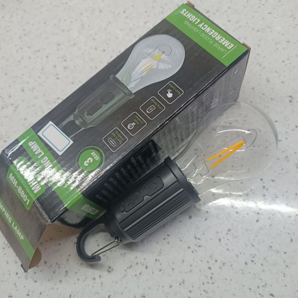 چراغ اضطراری و کمپینگ ضد آب MH‑8801 | چراغ شارژی نشکن با نور زرد گرم، مناسب سفر، خانه و طبیعت