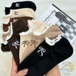 جوراب کبریتی لبه دالبری گلدوزی پاپیون