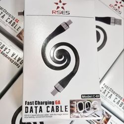 کابل شارژ RSES دو سر تایپ سی 6A