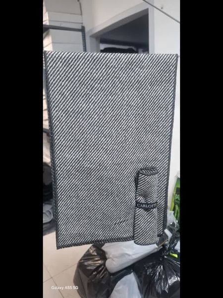 شالگردن و پوشت کج راه مشکی و سفید s241