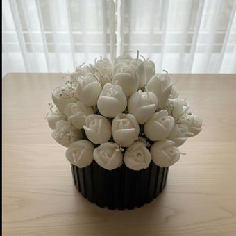 باکس گل رز شمعی