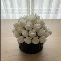 باکس گل رز شمعی