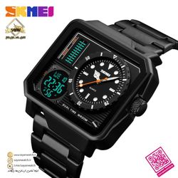 ساعت مچی عقربه‌ای مردانه اسکمی دو زمانه مدل 2025