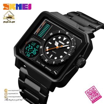 ساعت مچی عقربه‌ای مردانه اسکمی دو زمانه مدل 2025