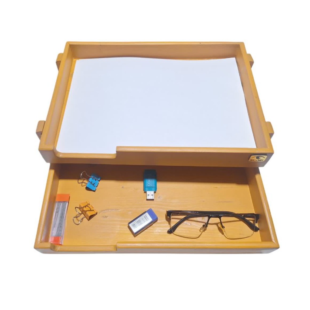 تصویر کازیه دو طبقه چوبی 