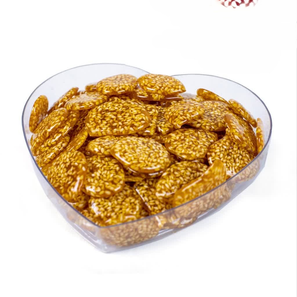 سوهان عسلی کنجدی قلبی ماندگار