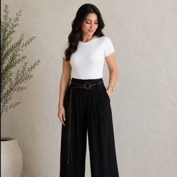 شلوار لینن وارداتی زنانه کد M1226