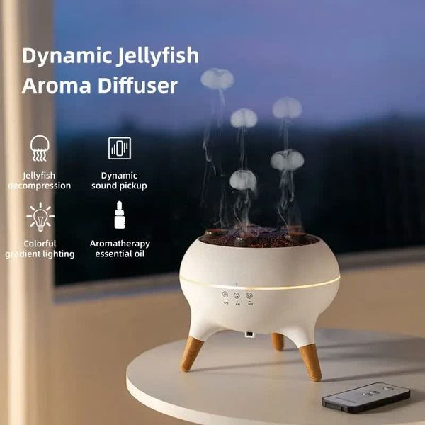 دستگاه رطوبتساز و آروماتراپی عروس دریایی Jellyfish V80 | بخور و رایحهپخشکن
