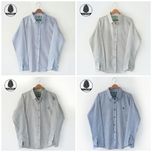 پیراهن راه راه مردانه پنبه ای - کد 0031