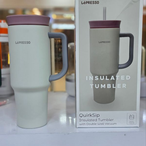 ماگ مسافرتی و عایق‌دار برند LePRESSO مدل QuirkSip Insulated Tumbler