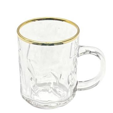 لیوان دسته دار هتلی اشکی طلایی 00507348