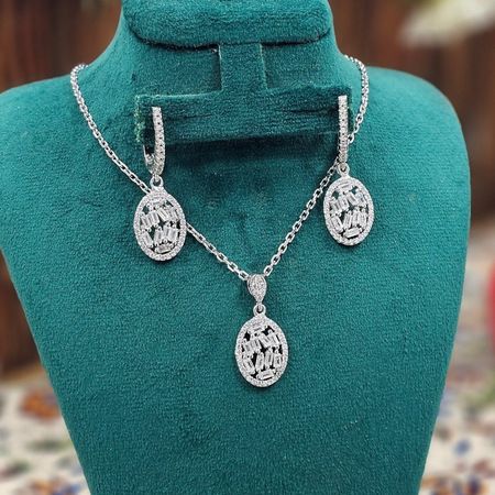 نیم ست نقره زنانه کد 4